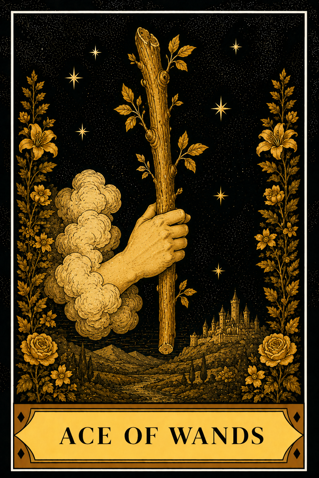 Ace of Wands tarot card