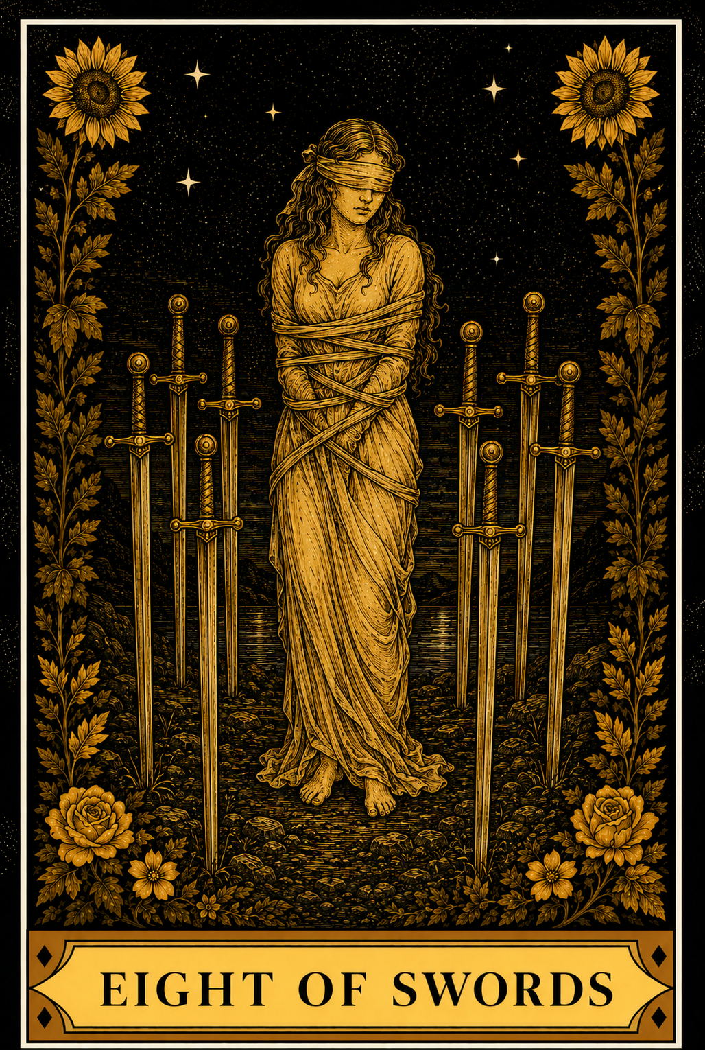 Eight of Swords tarot card