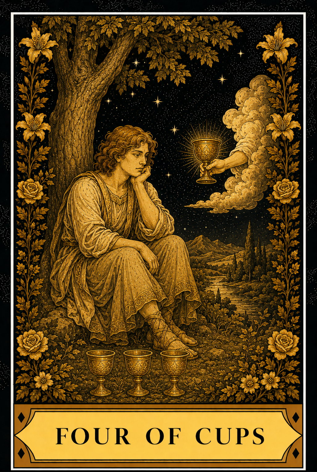 Four of Cups tarot card