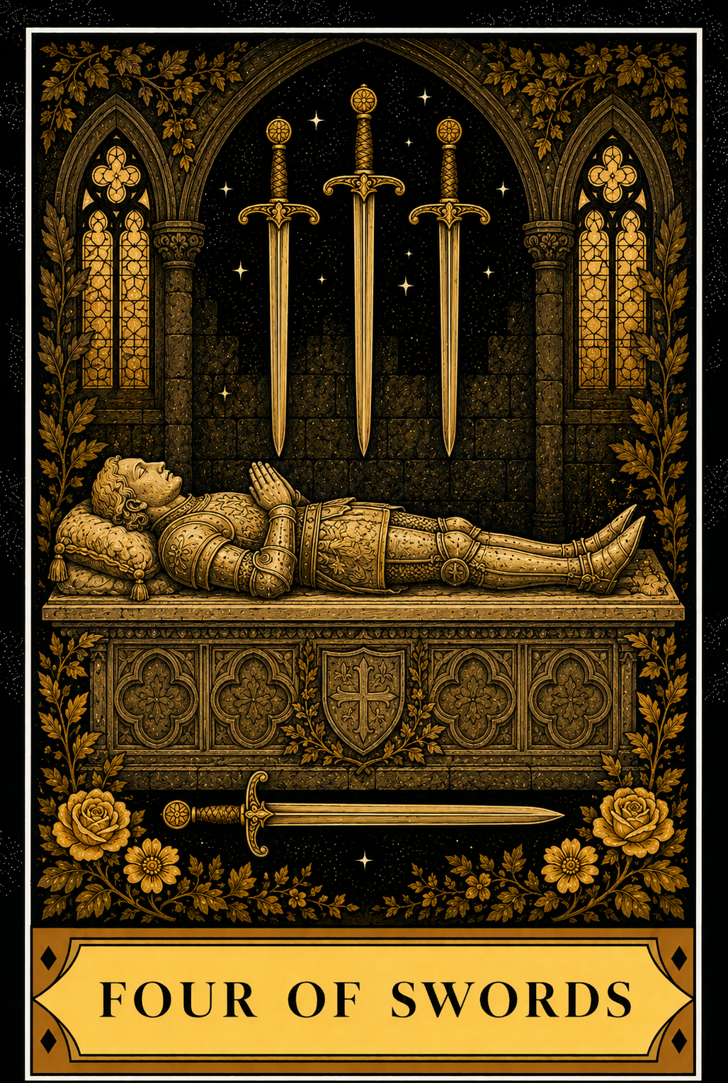 Four of Swords tarot card