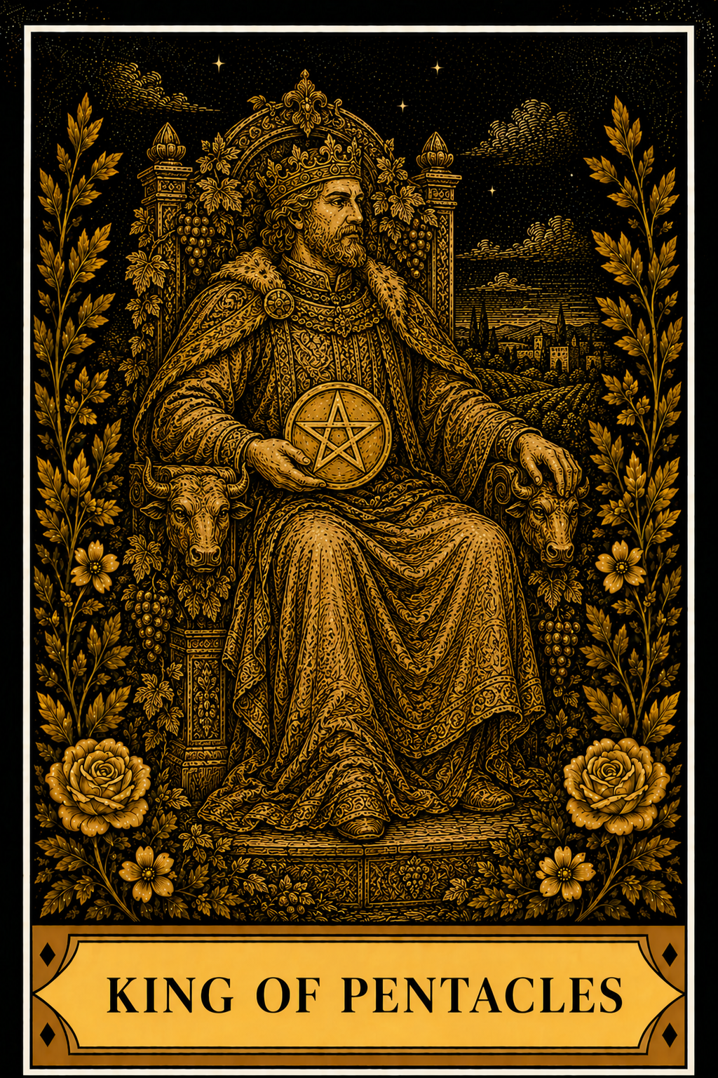 King of Pentacles tarot card