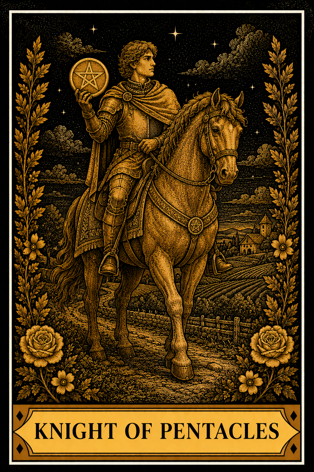 Knight of Pentacles tarot card
