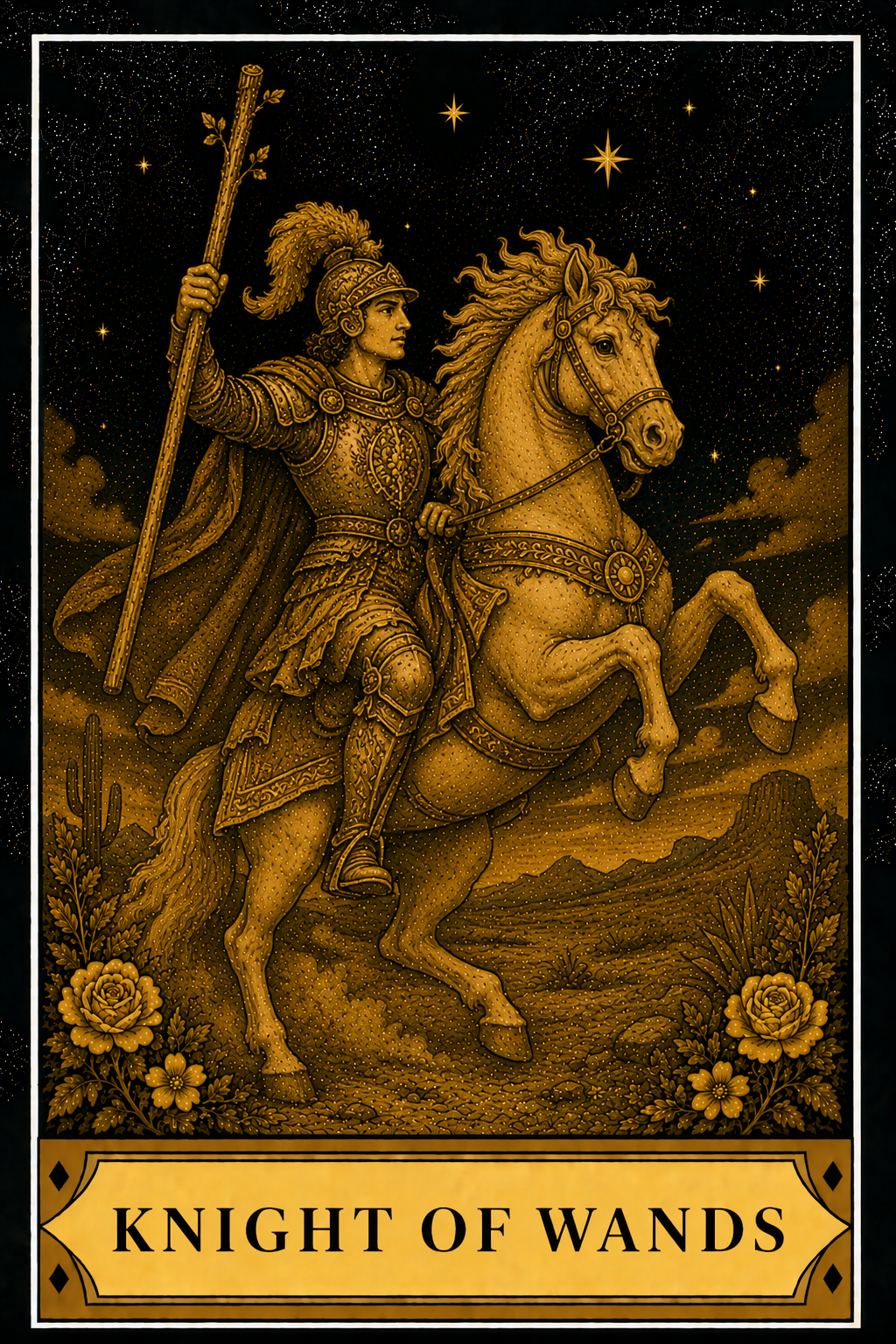 Knight of Wands tarot card