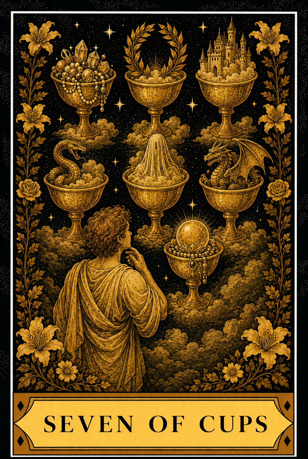 Seven of Cups tarot card