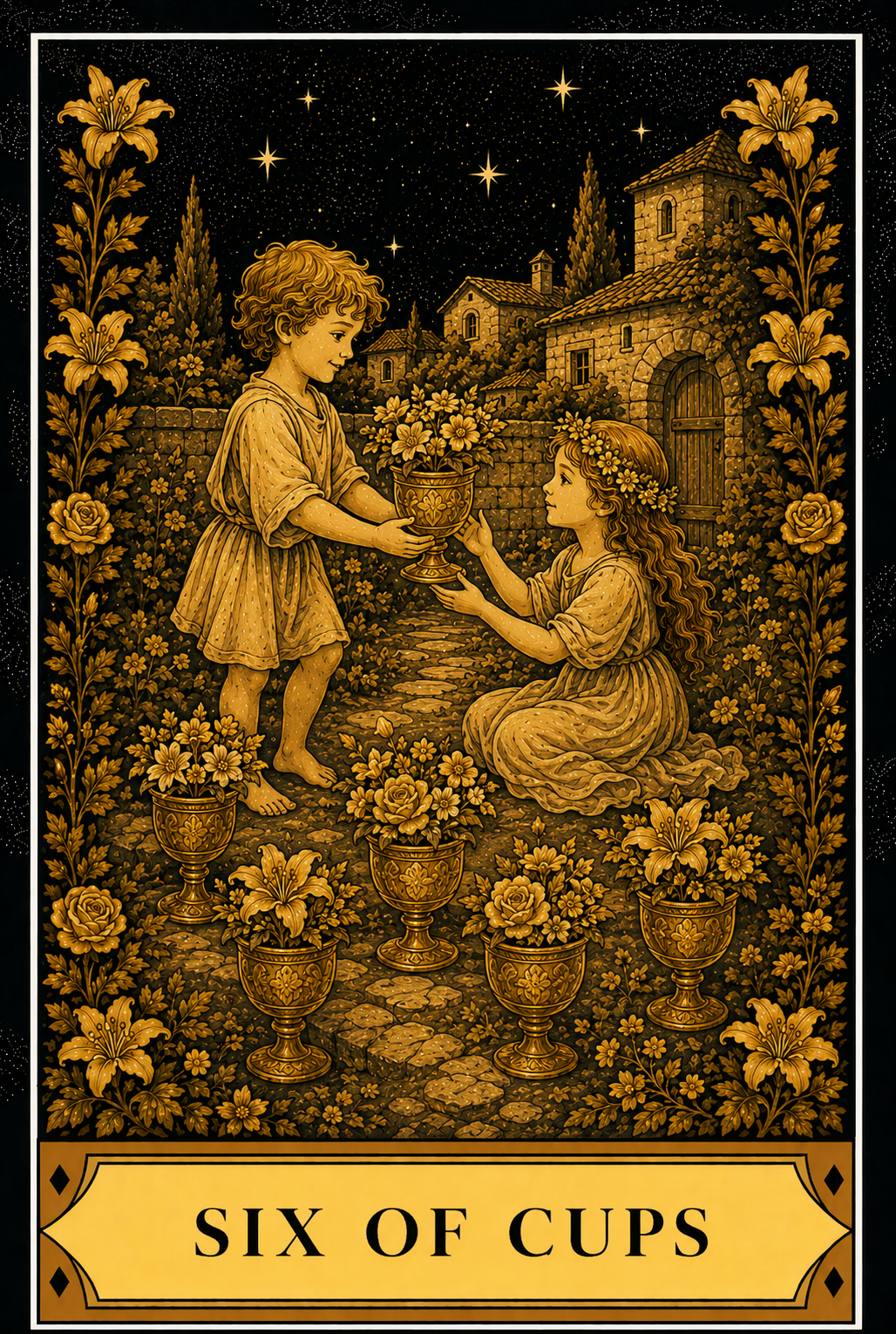 Six of Cups tarot card