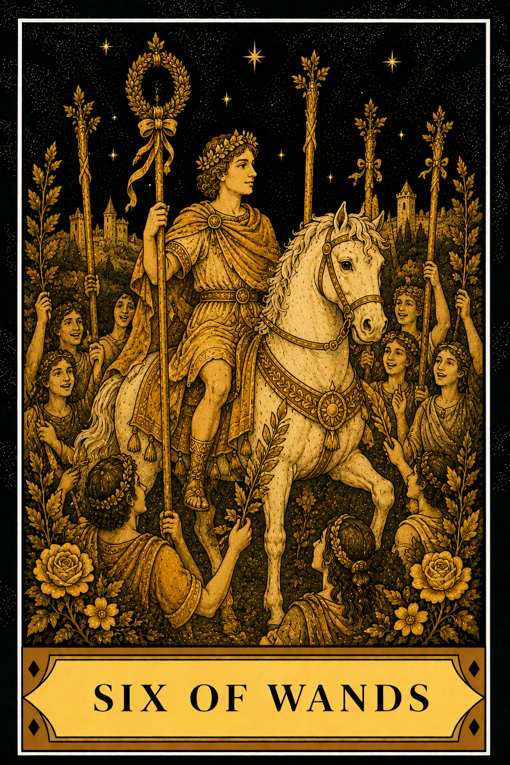 Six of Wands tarot card
