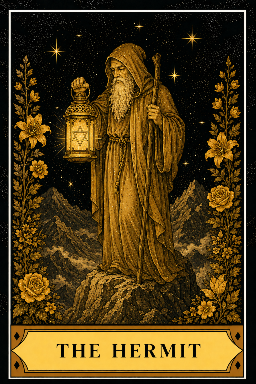 The Hermit tarot card