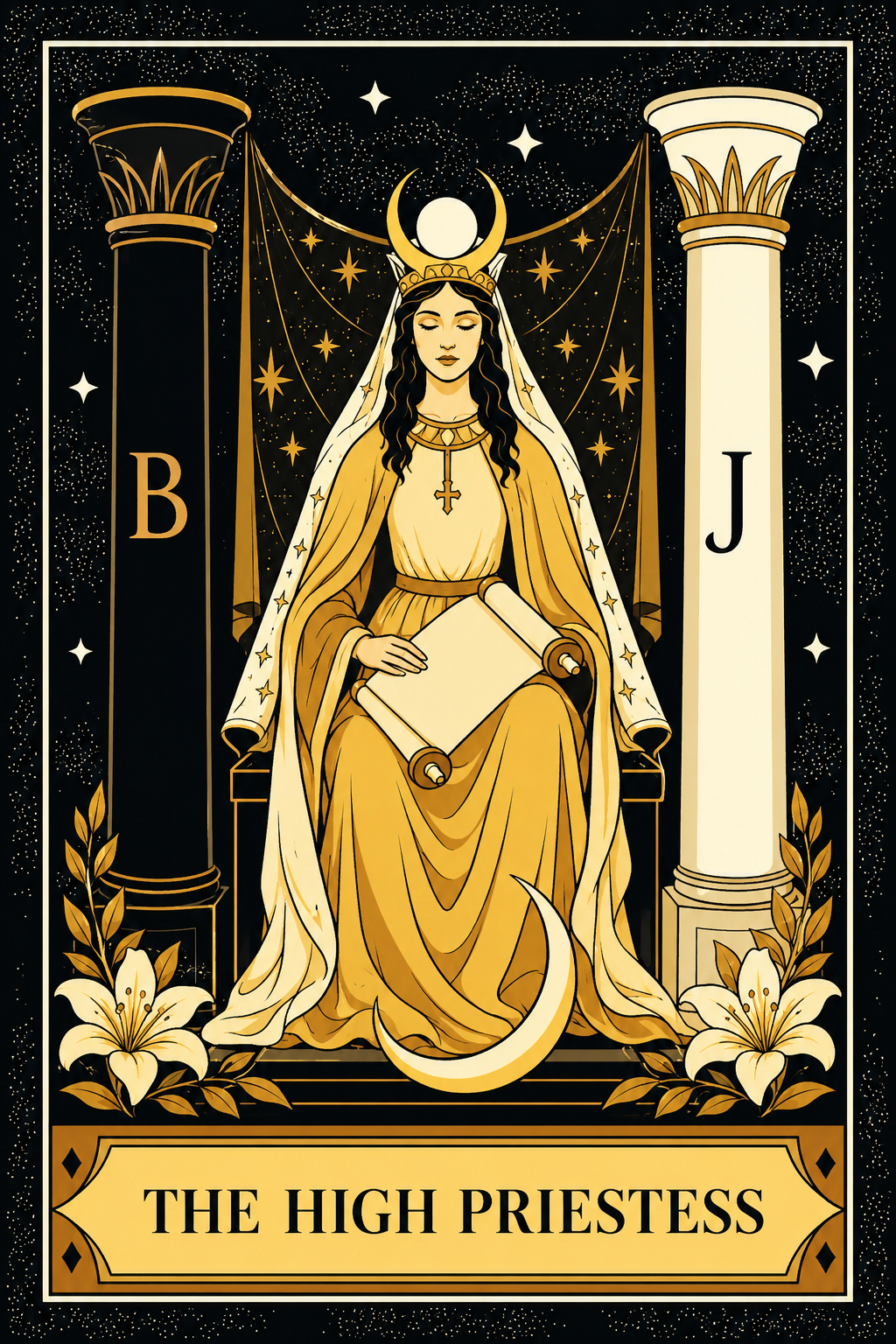 The High Priestess tarot card