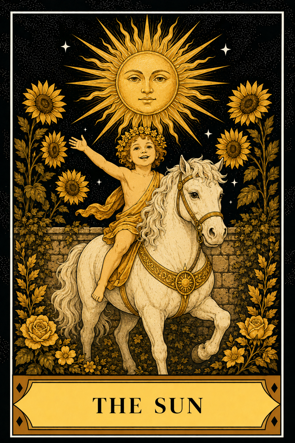 The Sun tarot card