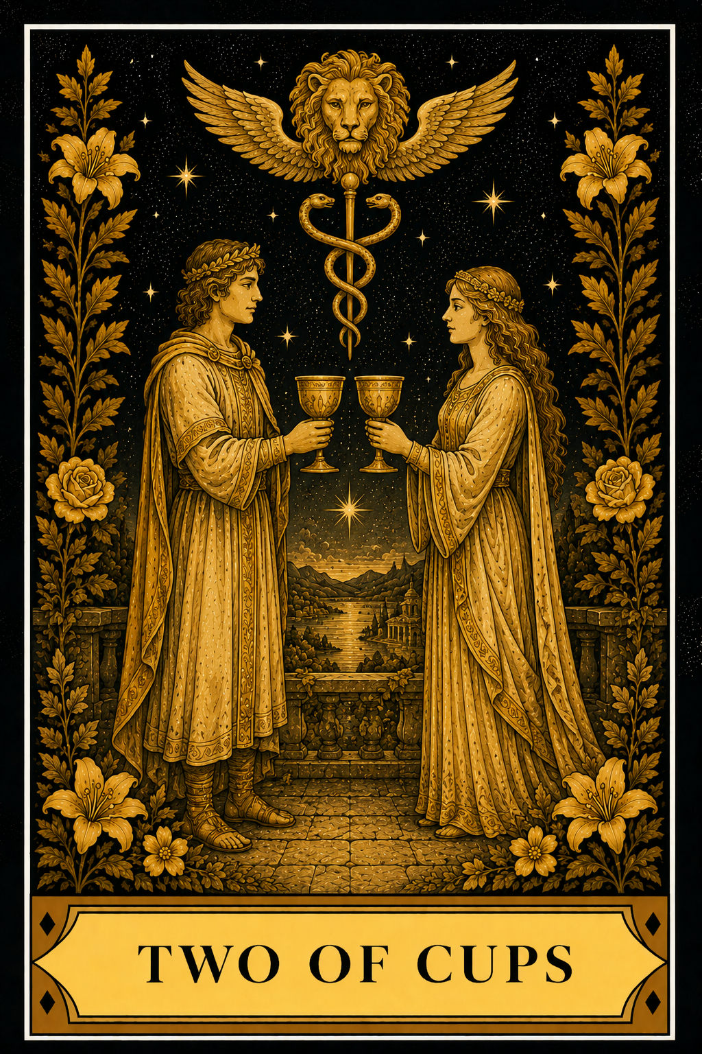 Two of Cups tarot card